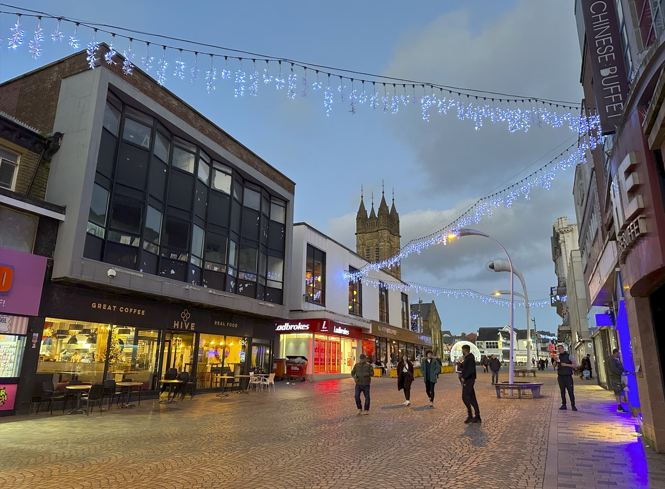 HIVE Blackpool during the festive season
